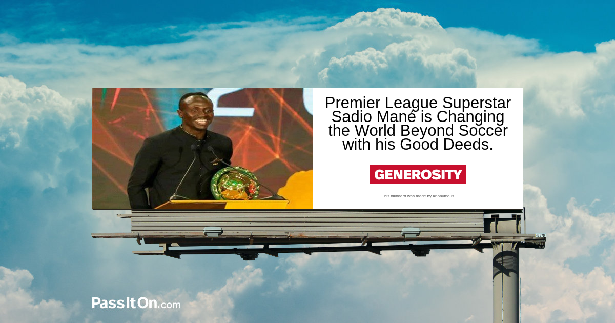Premier League Superstar Sadio Mané is Changing the World Beyond Soccer with his Good Deeds.