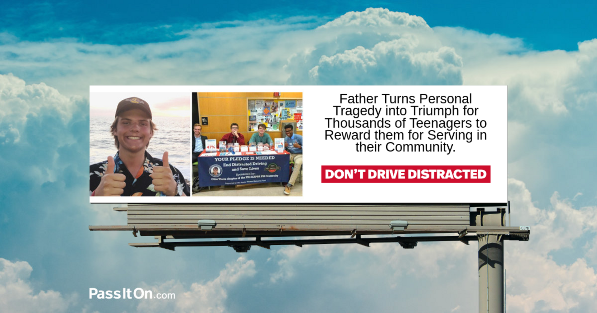 Father Turns Personal Tragedy into Triumph for Thousands of Teenagers.