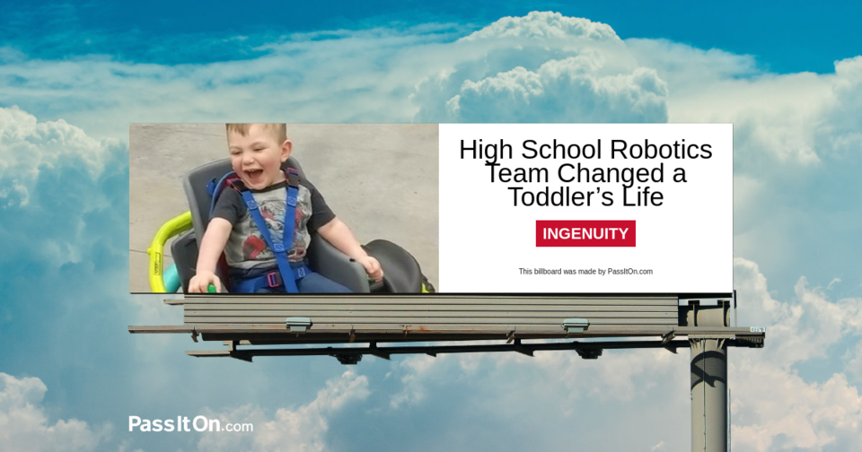 High School Team Built Powered Wheelchair for 2-year-old Boy. Born with a Genetic Condition that makes Mobility Difficult. 