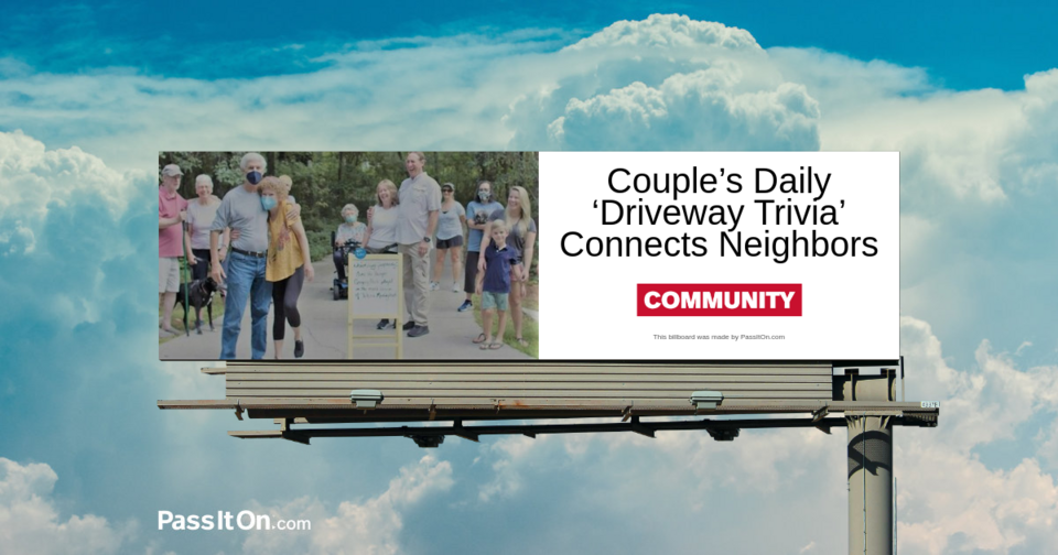 Couple’s Daily ‘Driveway Trivia’ Connects Neighbors 