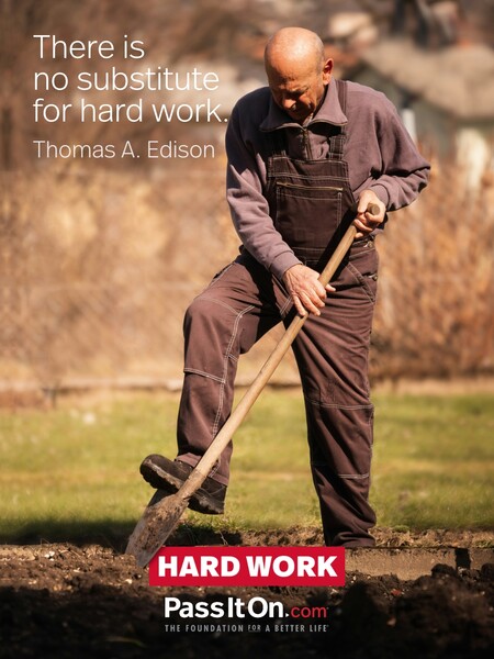 There is no substitute for hard work. #<Author:0x00007fc8e8f4af20>