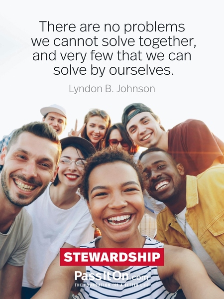 There are no problems we cannot solve together, and very few that we can solve by ourselves. #<Author:0x00007fc8e82bbe08>