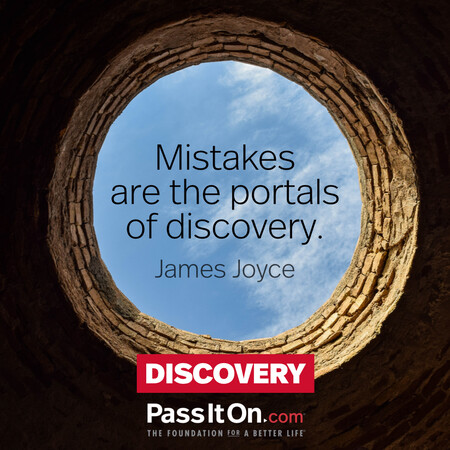 Mistakes are the portals of discovery. #<Author:0x00007fc8e95c67c8>