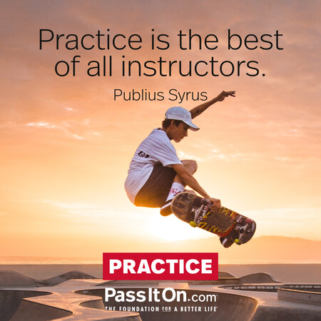 Practice is the best of all instructors. #<Author:0x00007fc8e826c308>