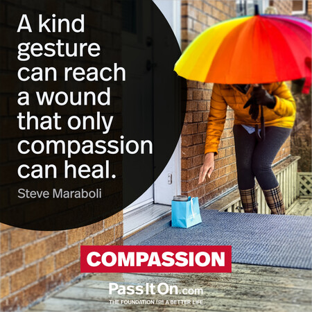 A kind gesture can reach a wound that only compassion can heal. #<Author:0x00007fc8e94f9b10>
