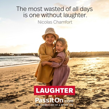 The most wasted of all days is one without laughter. #<Author:0x00007fc8e82d7e50>