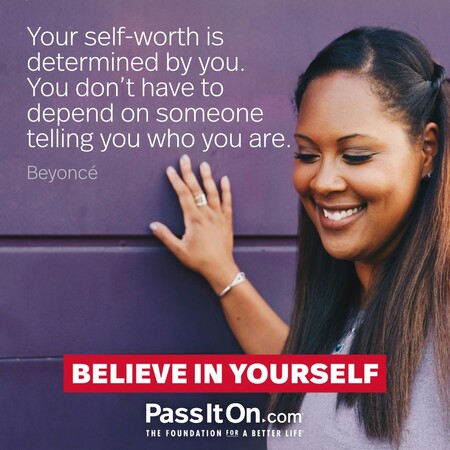 Your self-worth is determined by you. You don’t have to depend on someone telling you who you are. #<Author:0x00007fc8e82bb408>