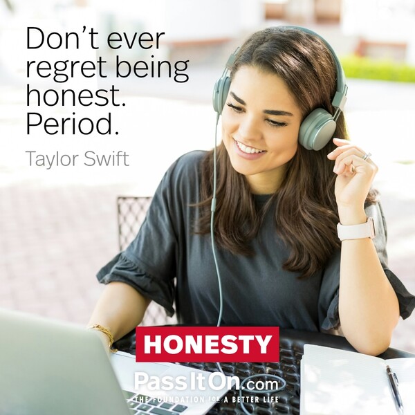 Don’t ever regret being honest. Period. #<Author:0x00007f5a52568fc0>