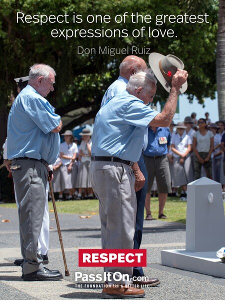 Respect is one of the greatest expressions of love. #<Author:0x00007fc8e81c7448>