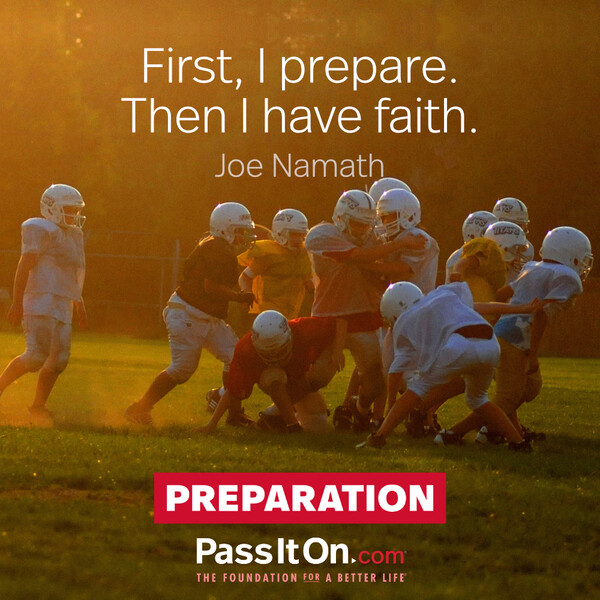 First, I prepare. Then I have faith. #<Author:0x00007fd88bb94d88>