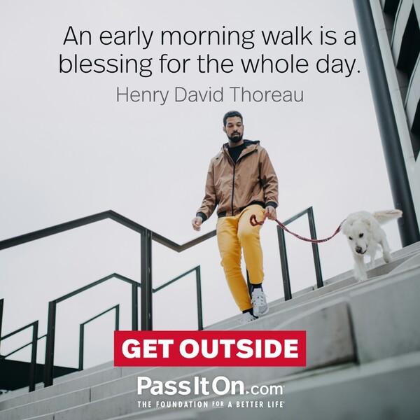 An early morning walk is a blessing for the whole day. #<Author:0x00007f133c3c3d58>