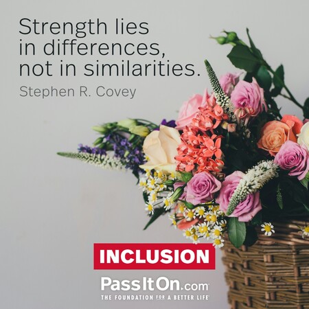 Strength lies in differences, not in similarities. #<Author:0x00007fc8e959bcd0>