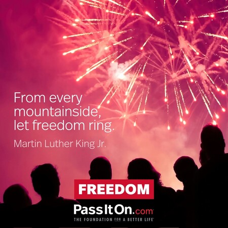 From every mountainside, let freedom ring. #<Author:0x00007fc8e939a288>
