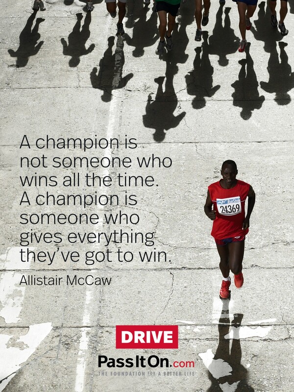A champion is not someone who wins all the time. A champion is someone who gives everything they've got to win. #<Author:0x00007f133c3cbb98>