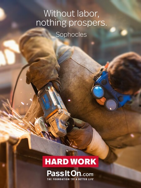 Without labor, nothing prospers. #<Author:0x00007fc8e8f35f08>