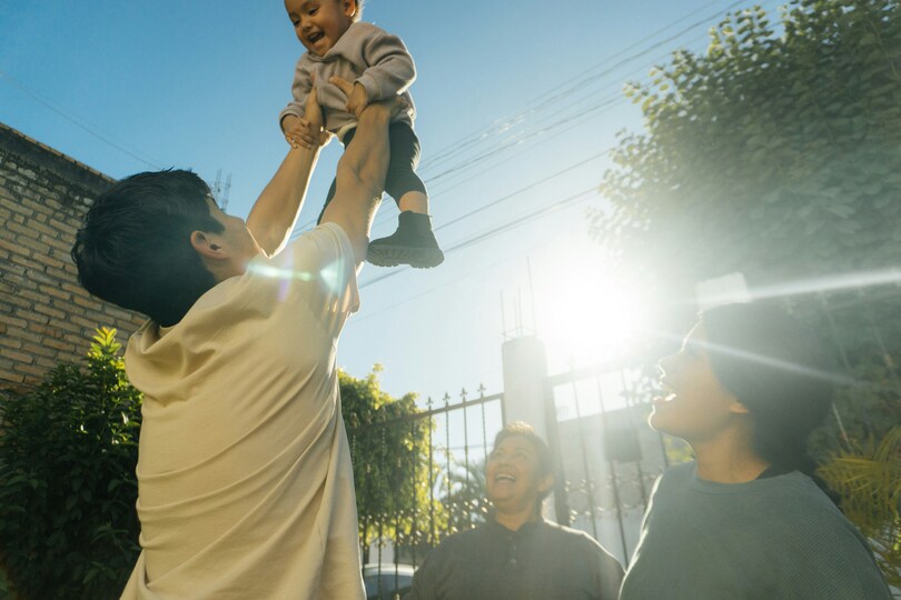 Man Saves Baby from Burning House.