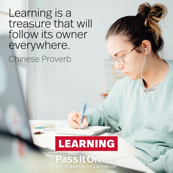 Learning is a treasure that will follow its owner everywhere. #<Author:0x00007f60fd3eb920>