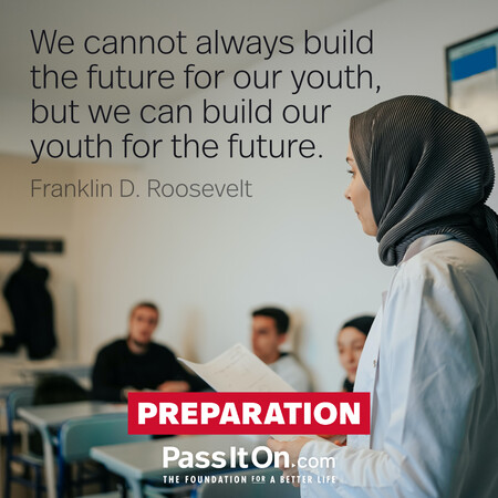 We cannot always build the future for our youth, but we can build our youth for the future.  #<Author:0x00007fe1666fd200>