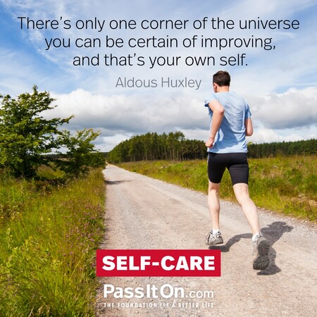 There’s only one corner of the universe you can be certain of improving, and that’s your own self. #<Author:0x00007f60fd355650>
