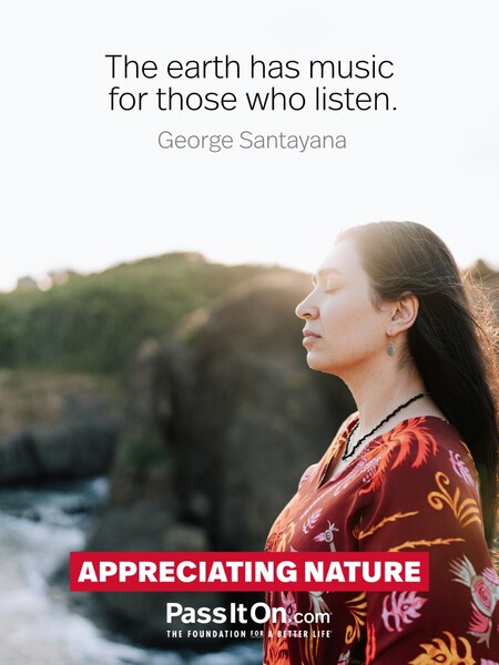 The earth has music for those who listen. #<Author:0x00007f7a905c3980>