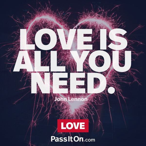 All you need is love. #<Author:0x00007fe1666aba40>