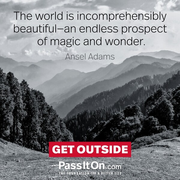 The world is incomprehensibly beautiful—an endless prospect of magic and wonder. #<Author:0x00007fe17455ec60>