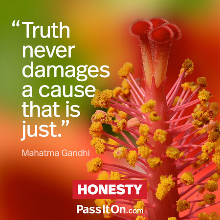 Truth never damages a cause that is just. #<Author:0x00007f02e516e100>