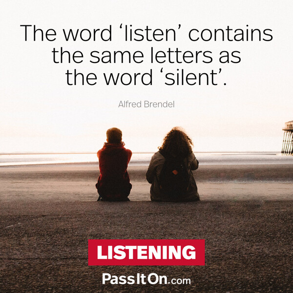 The word 'listen' contains the same letters as the word 'silent'. #<Author:0x00007f60fd37f298>