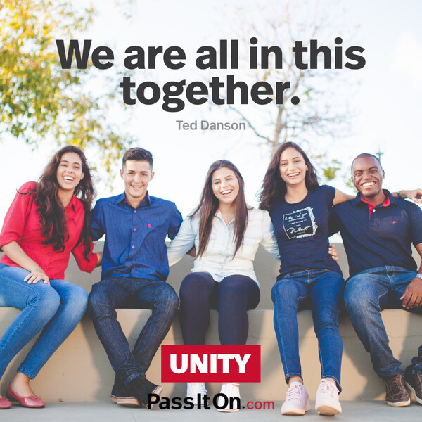We are all in this together. #<Author:0x00007f60fd3f3490>