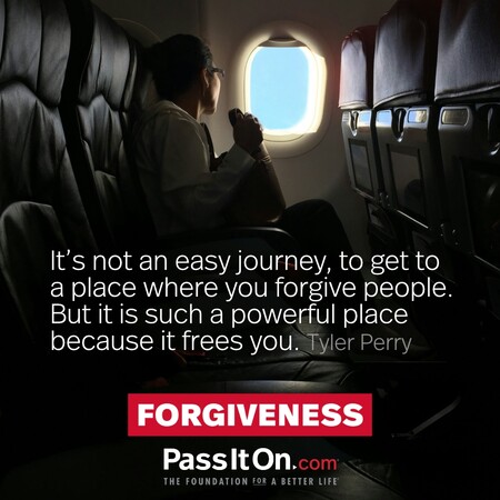 It’s not an easy journey, to get to a place where you forgive people. But it is such a powerful place, because it frees you. #<Author:0x00007f60fef97d18>