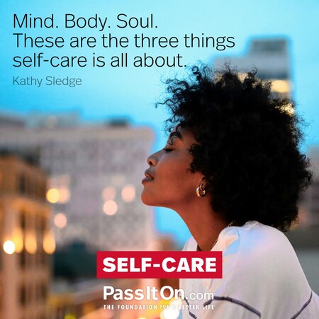 Mind. Body. Soul. These are the three things self-care is all about. #<Author:0x00007f60ffeea518>