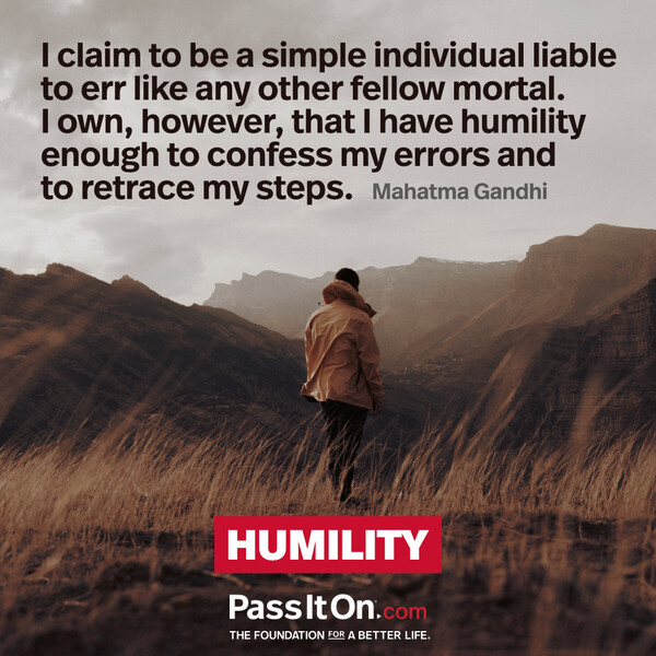 I claim to be a simple individual liable to err like any other fellow mortal. I own, however, that I have humility enough to confess my errors and to retrace my steps. #<Author:0x00007f60fff7c300>