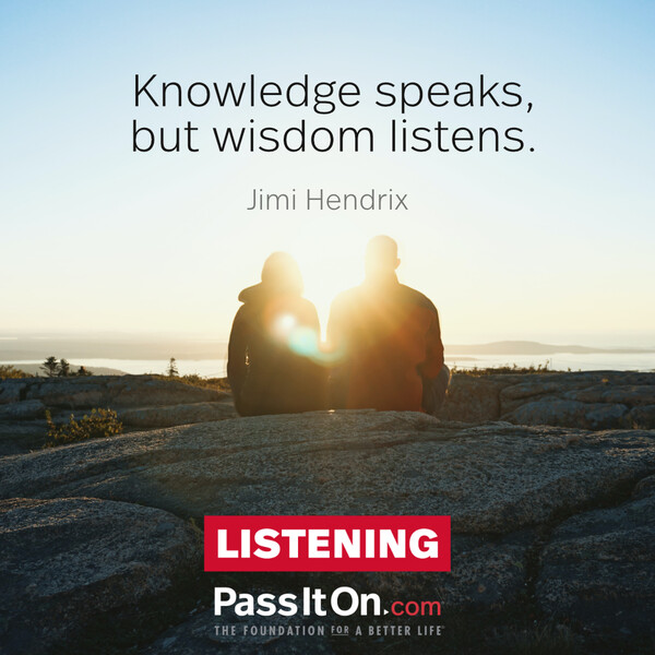 Knowledge speaks, but wisdom listens. #<Author:0x00007f60fee50158>