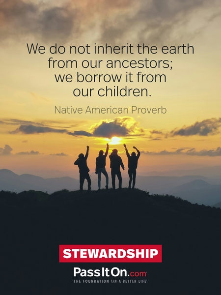 We do not inherit the earth from our ancestors; we borrow it from our children. #<Author:0x00007fe79d191540>